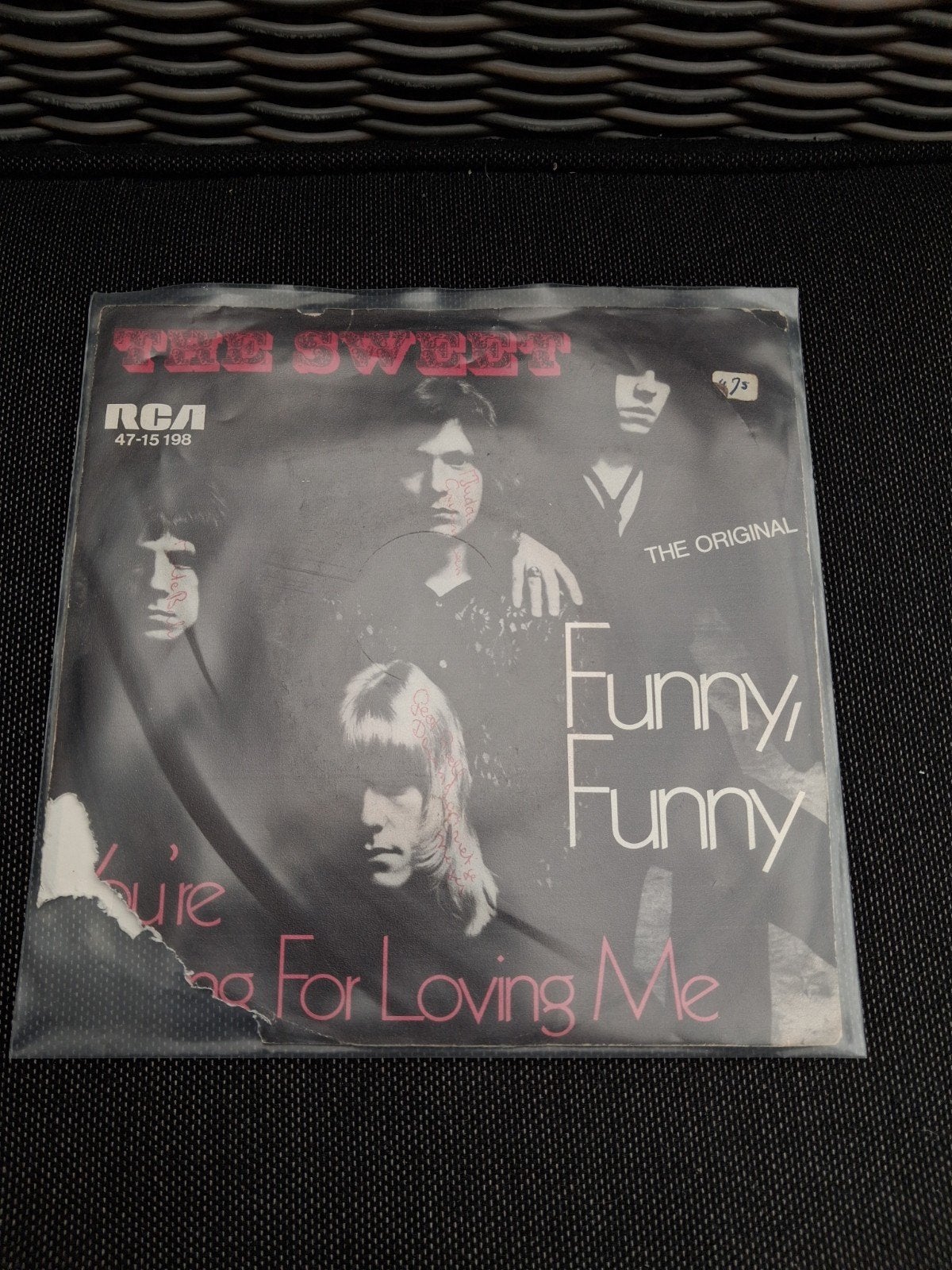 The Sweet - Funny Funny / You're Not Wrong For Loving Me, Cd's en Dvd's, Vinyl Singles, Gebruikt, 7 inch, Single, Ophalen of Verzenden