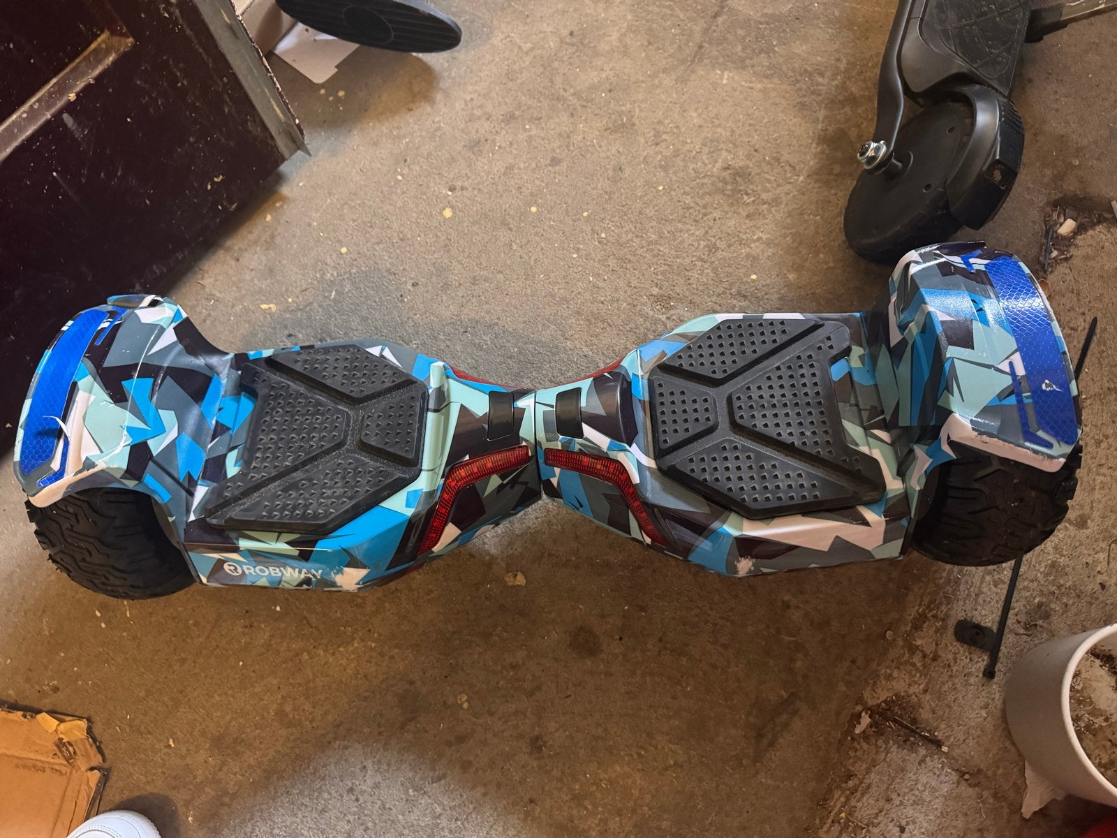 Hoverboard Robway 8.5 inch graffiti met LED en Bluetooth, Ophalen of Verzenden, Gebruikt, Overige typen