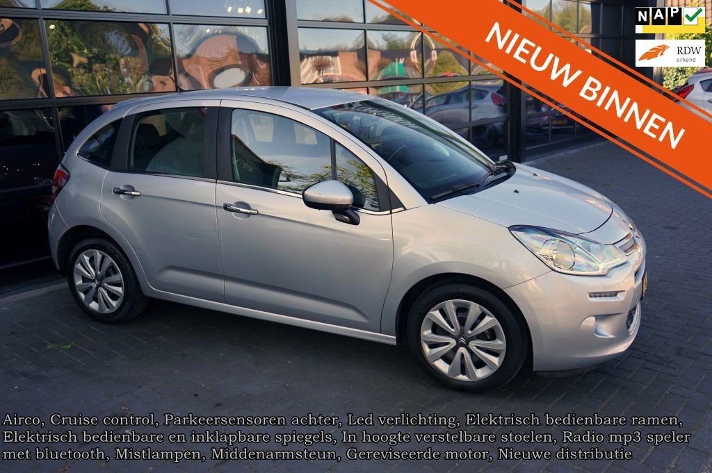 Citroen C3 1.2 PureTech Collection, Airco, CC, Bluetooth, El, Voorwielaandrijving, Stof, Gebruikt, 1199 cc