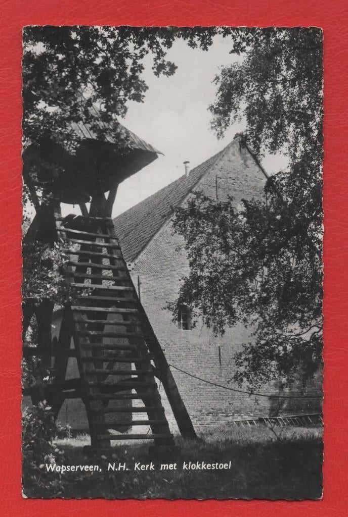 Wapserveen (Dr.) - N.H. Kerk met klokkestoel - 1963 (Fred.o), Verzamelen, Ansichtkaarten | Nederland, Verzenden, 1960 tot 1980