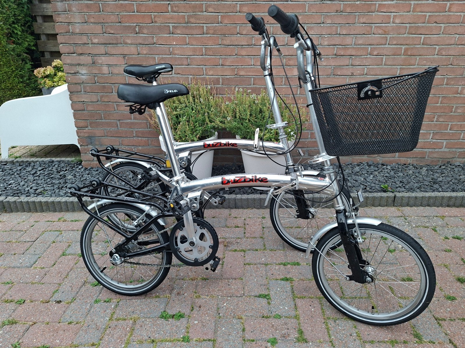 Set buzbike aluminium vouwfietsen 2 stuks met versnellingen, Fietsen en Brommers, Ophalen, Gebruikt, 20 inch of meer, Versnellingen
