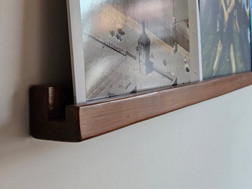 LP houder 1 meter - voor 3 LP's wandplank hout - vinyl wall, Ophalen of Verzenden, Nieuw