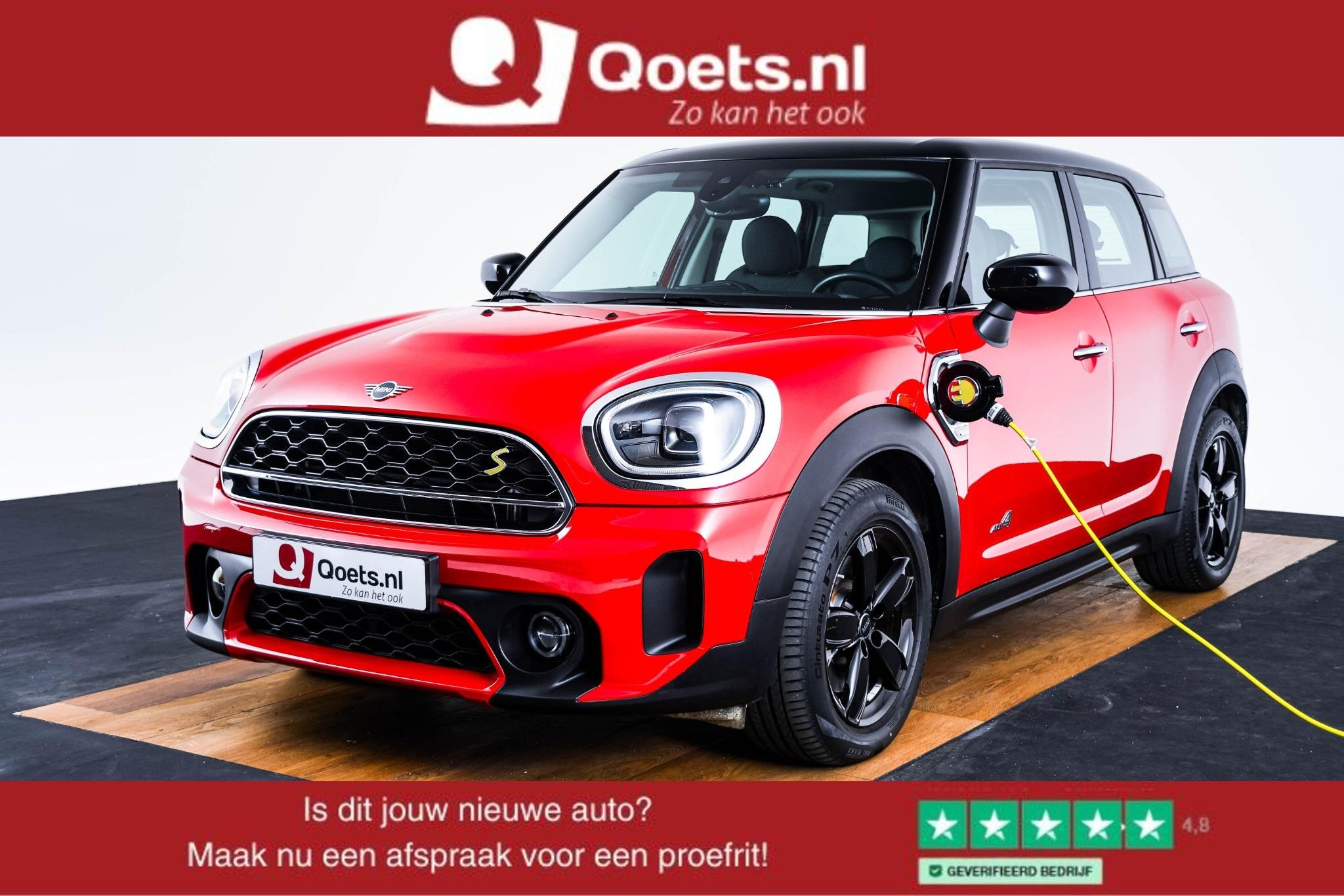 MINI Countryman Cooper S E ALL4 Cruise Control - Stoelverwar, Auto's, Automaat, Dealer onderhouden, Stof, Gebruikt