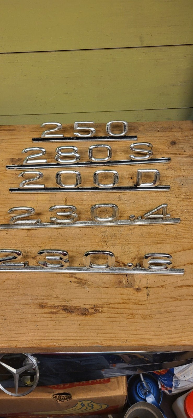 Mercedes-Benz typeaanduidingen 250, 280S, 200D, 230.4, 230.6, Auto-onderdelen, Ophalen of Verzenden, Gebruikt, Mercedes-Benz