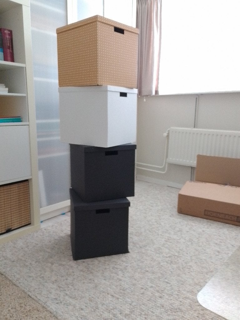 6 IKEA opbergdozen met deksel, Ophalen, Doos, Opvouwbaar, Minder dan 35 cm