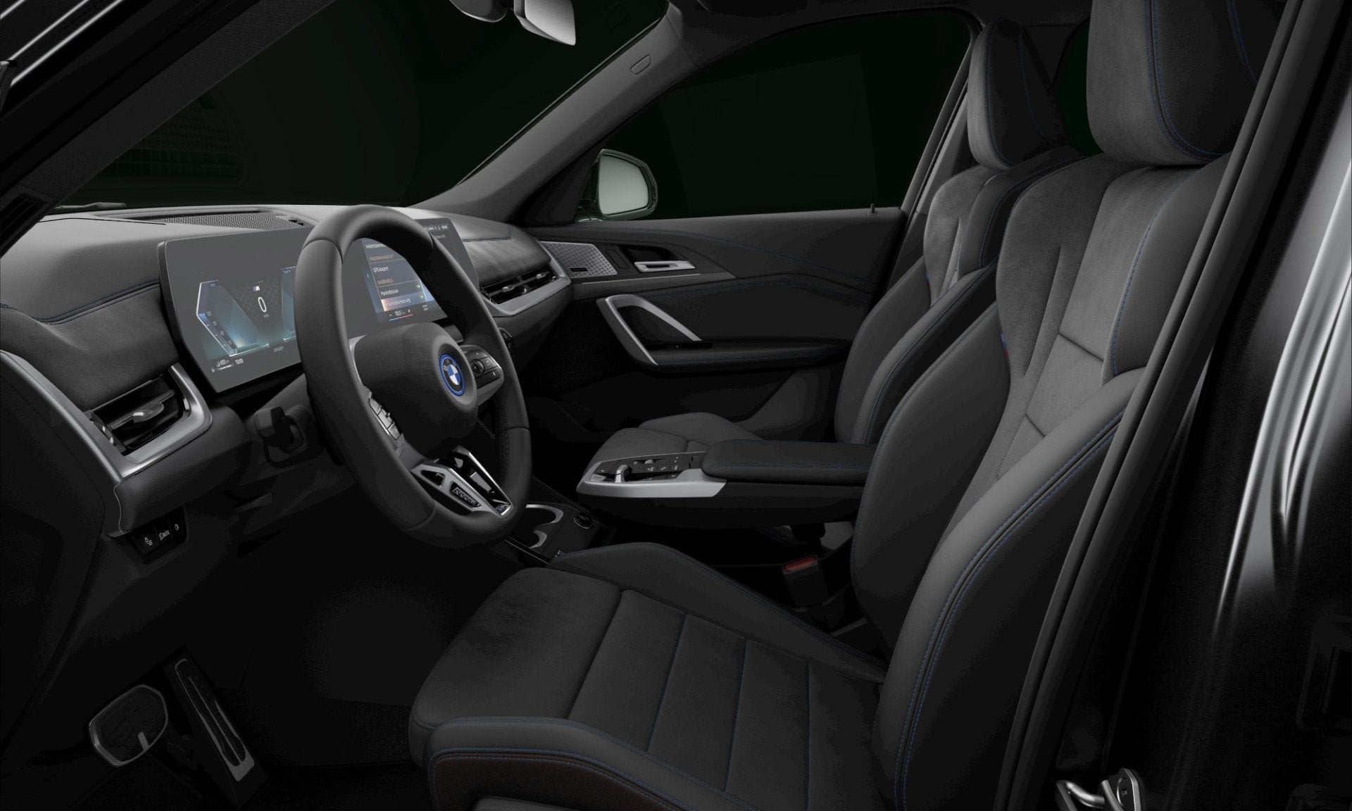 BMW X1 xDrive30e | M-Sport | Live Cockpit | Panorama | Leder, Auto's, Gebruikt, Zwart, Bedrijf, Hybride Elektrisch/Benzine