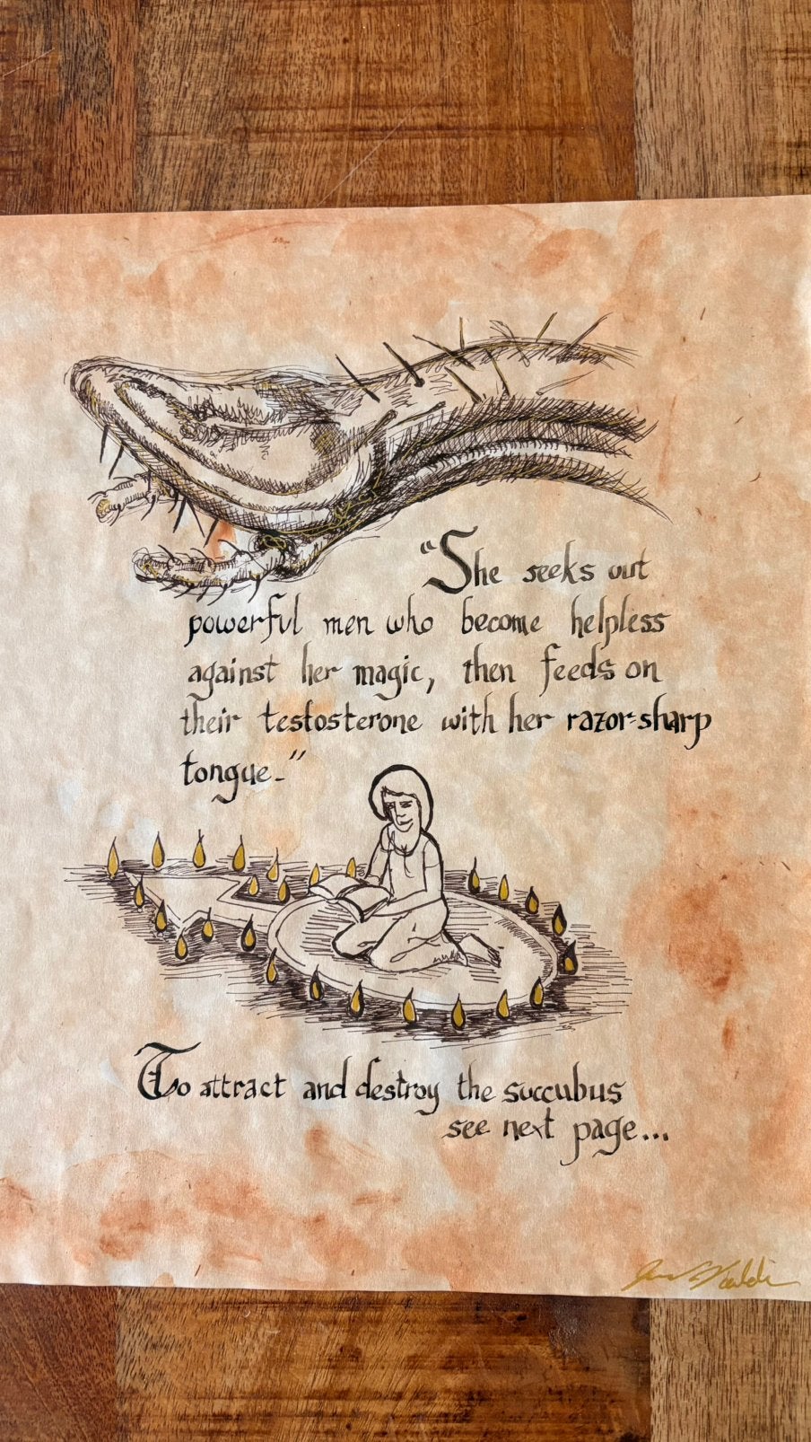 Charmed || Succubus BOS Pages || Hand Painted, Ophalen of Verzenden, Zo goed als nieuw