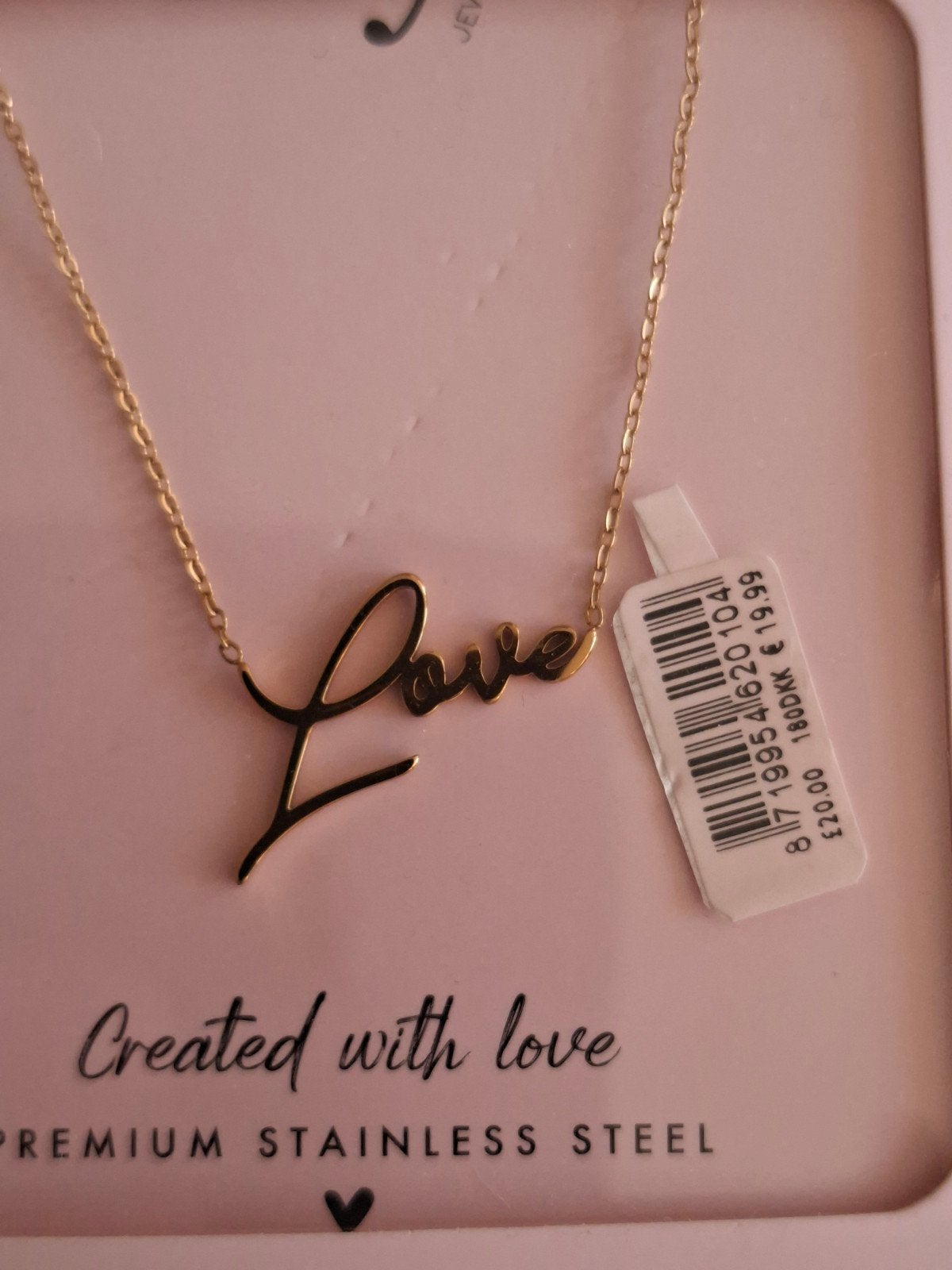 My-jewellery  ketting met love goud kleur, Ophalen, Nieuw, Goud, Overige materialen