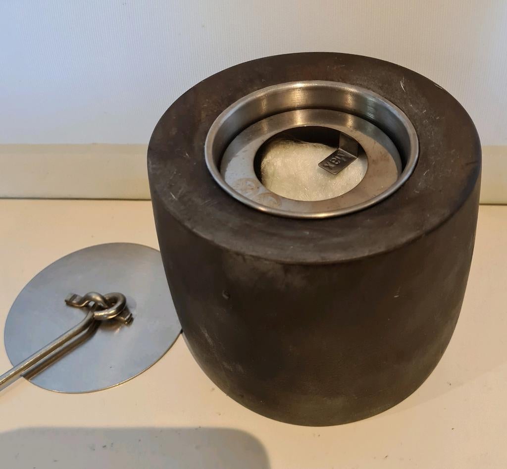 tafelhaard / bio ethanol brander. oliebrander, vuurschaal,, Overige materialen, Ophalen of Verzenden, Minder dan 25 cm, Bruin