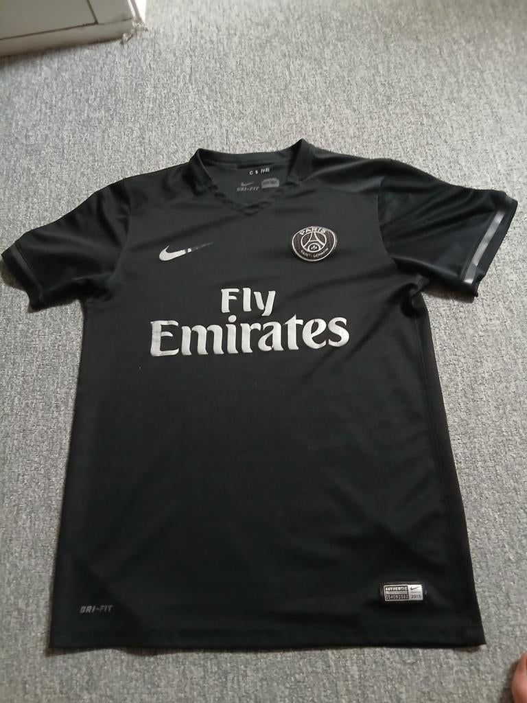 PSG Nike Fly Emirates voetbalshirt zwart - Maat S, Zwart, Nike, Ophalen of Verzenden, Gedragen