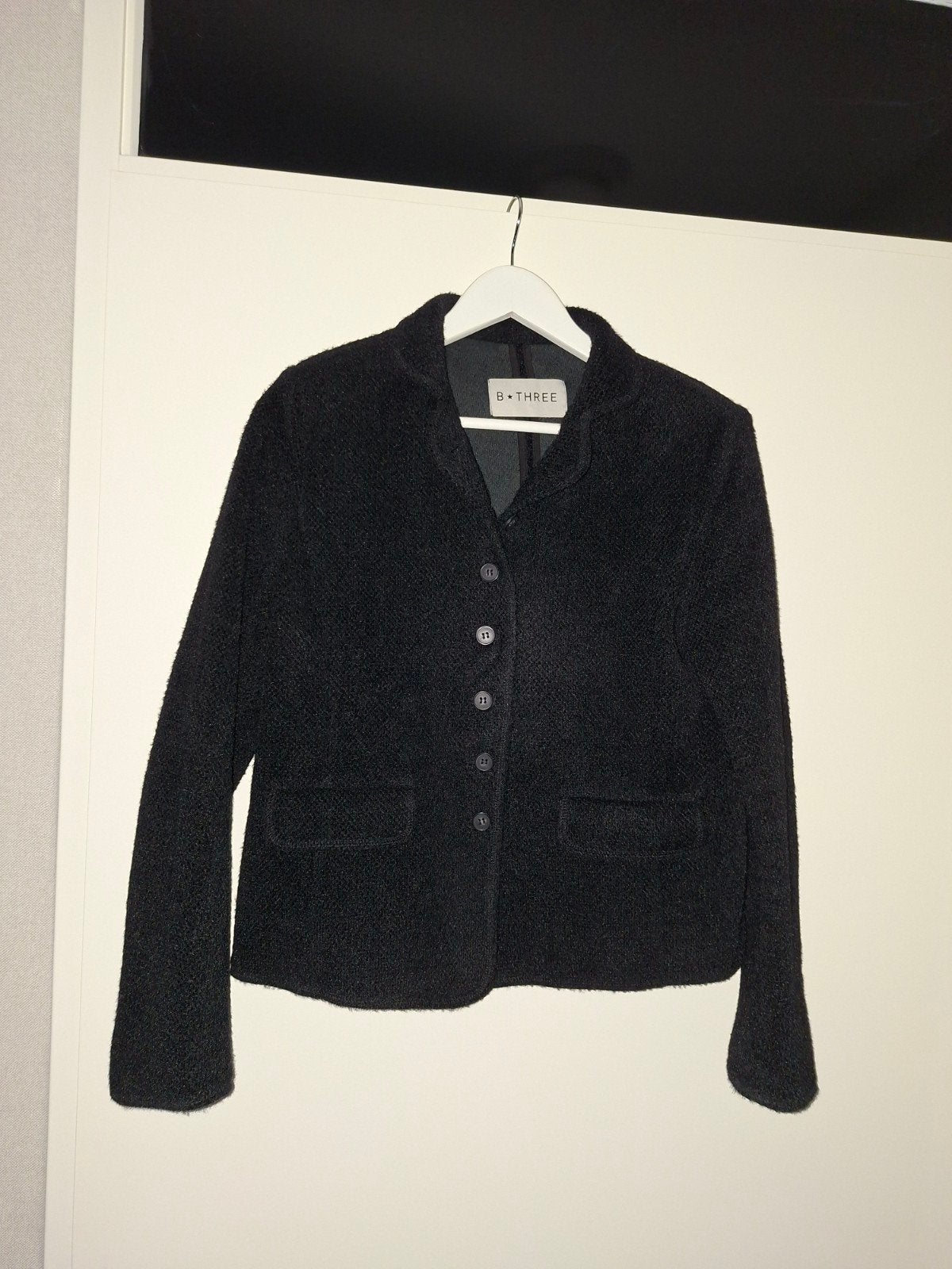 B*THREE Zwart Jasje Maat 44, Zwart, Maat 46/48 (XL) of groter, Ophalen of Verzenden, Zo goed als nieuw