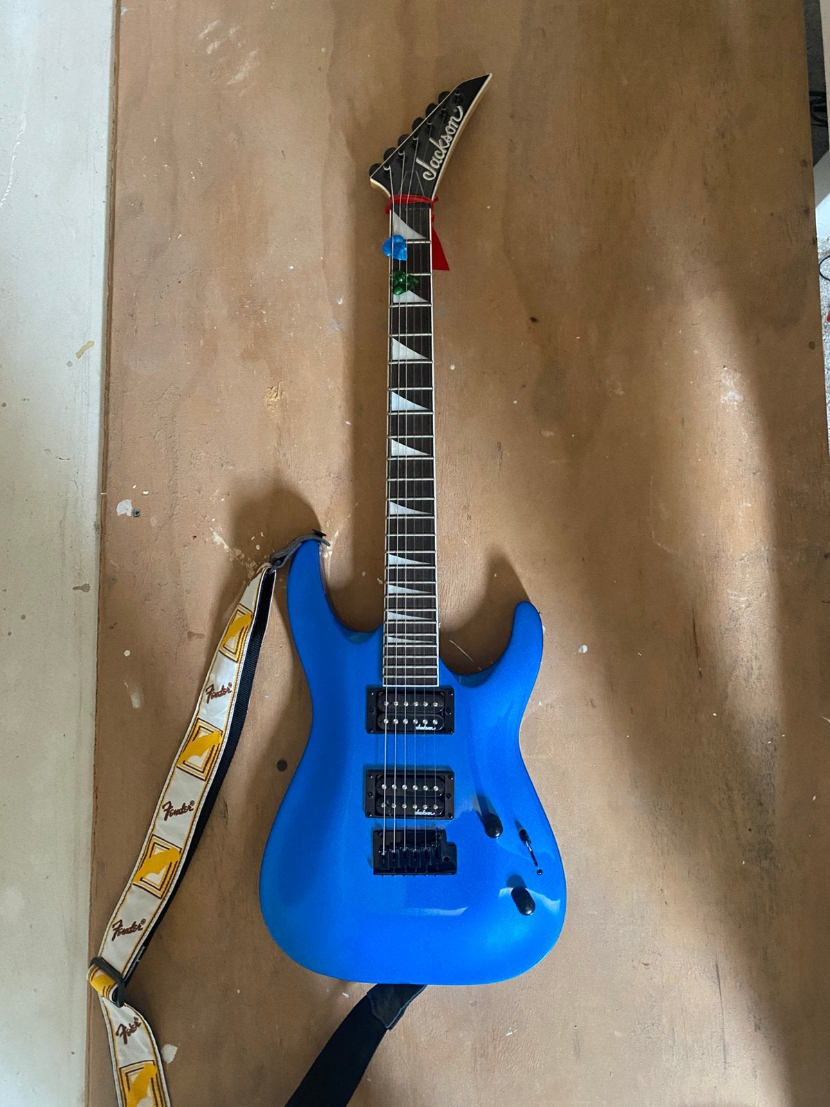 Jackson JS Dinky Arch Metallic Blue, Ophalen, Zo goed als nieuw, Solid body, Overige merken