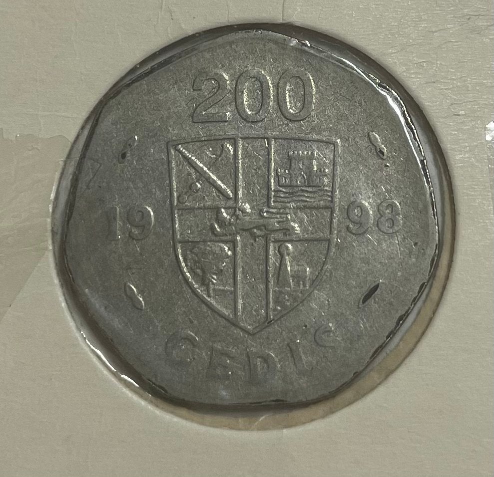 200 cedis Ghana 1998, Ophalen of Verzenden, Overige landen