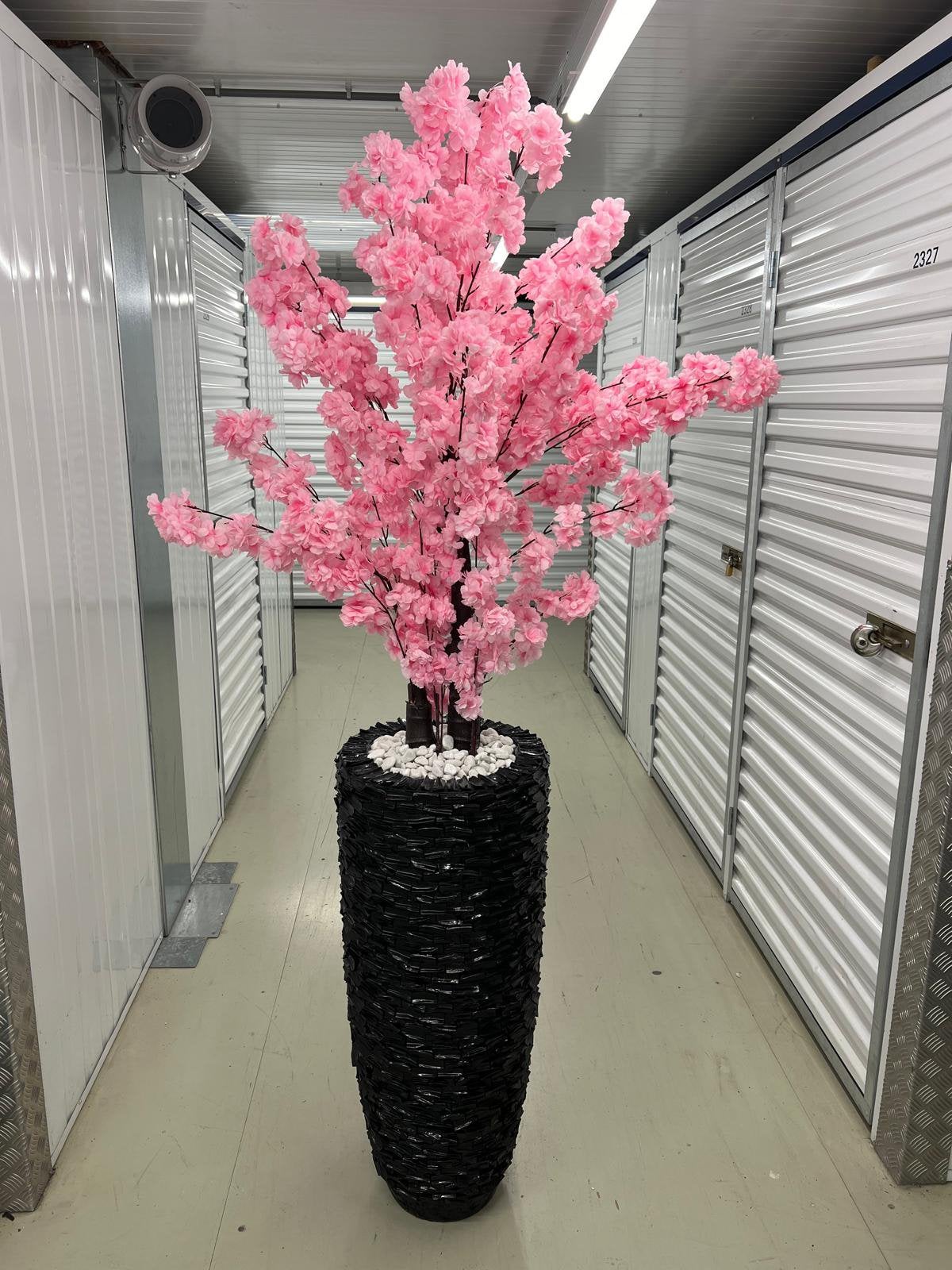 Schelpenvazen met bloesem boom, Ophalen of Verzenden