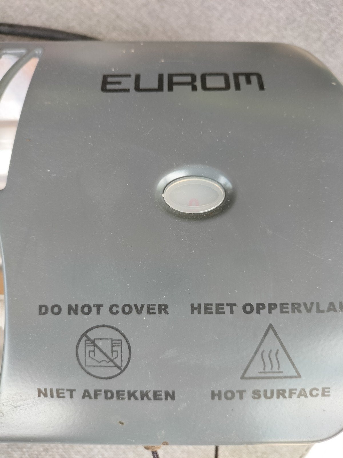 Eurom Q-time 1500 Terrasverwarmer - 1500 Watt, 30 tot 80 cm, Gebruikt, Kachel, Ophalen of Verzenden