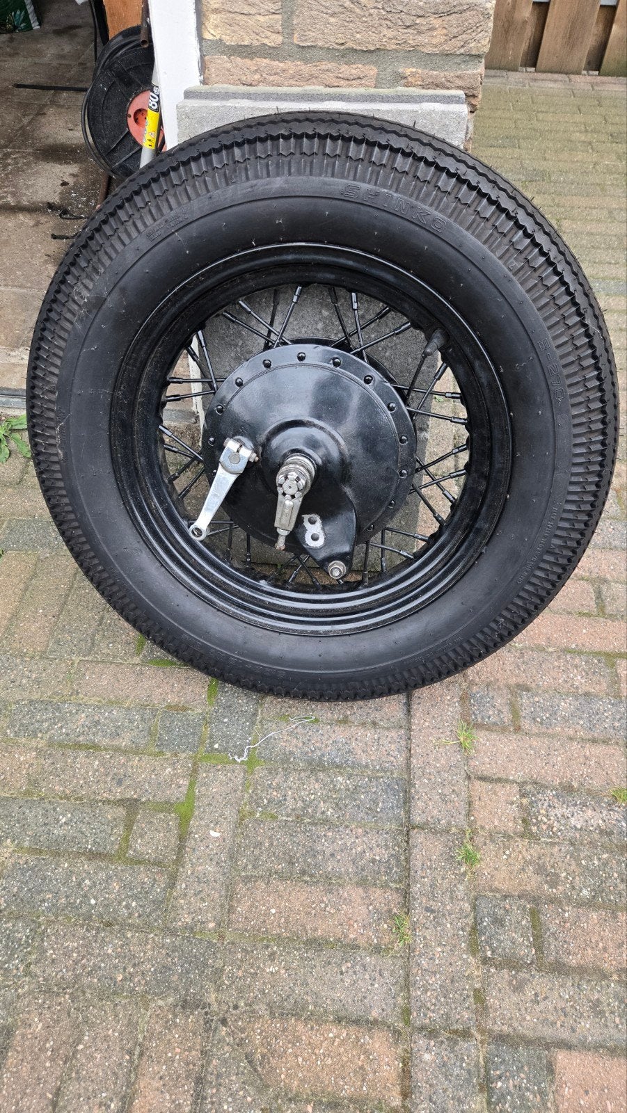 achterwiel yamaha xs 650, Ophalen, Gereviseerd
