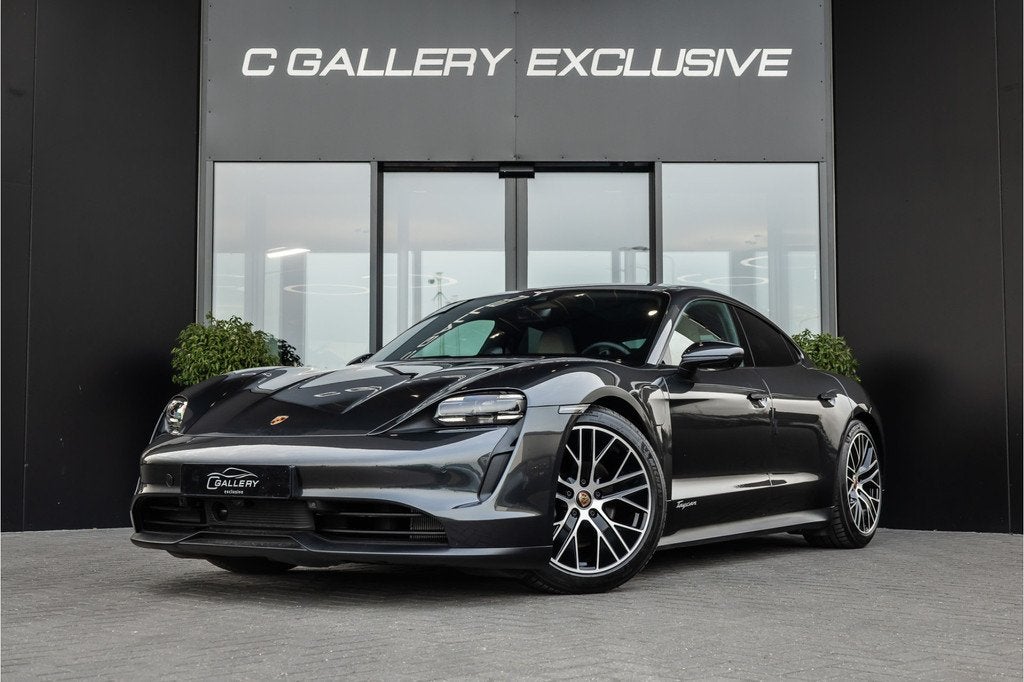 Porsche Taycan 79 kWh - Sport Chrono + | Panorama | Bose | 3, Auto's, Porsche, Automaat, Achterwielaandrijving, Gebruikt, Beige