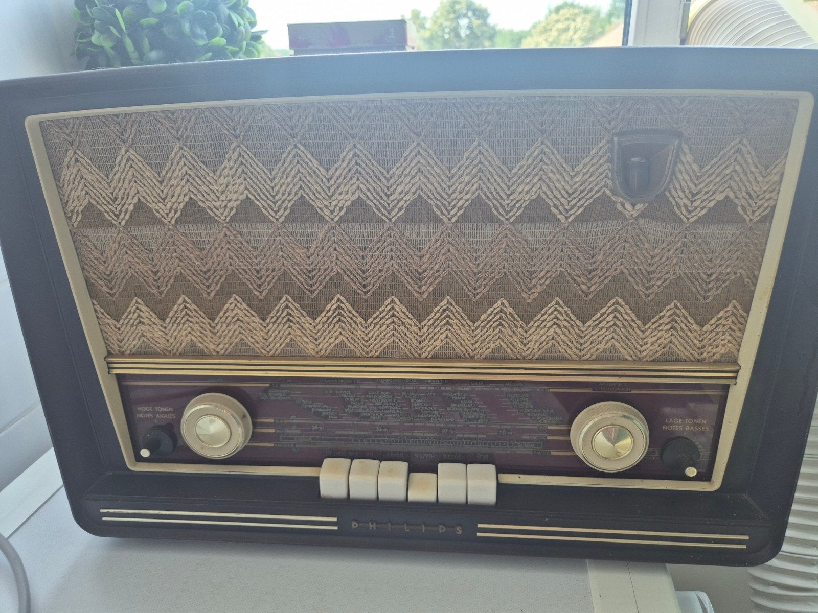 Vintage Philips Buizenradio/snelle beslisser 30 euro, Ophalen of Verzenden, Gebruikt, Radio