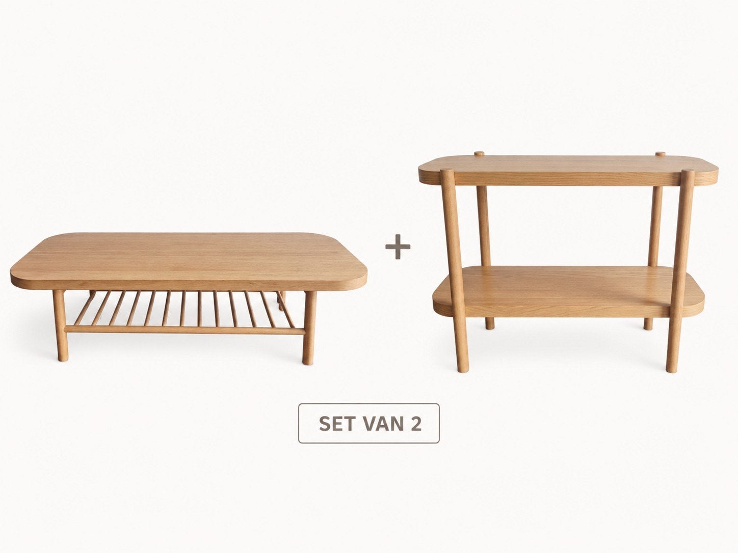 IKEA LISTERBY salon- en bijzettafel set, Ophalen, 100 tot 150 cm, 50 tot 100 cm, Zo goed als nieuw