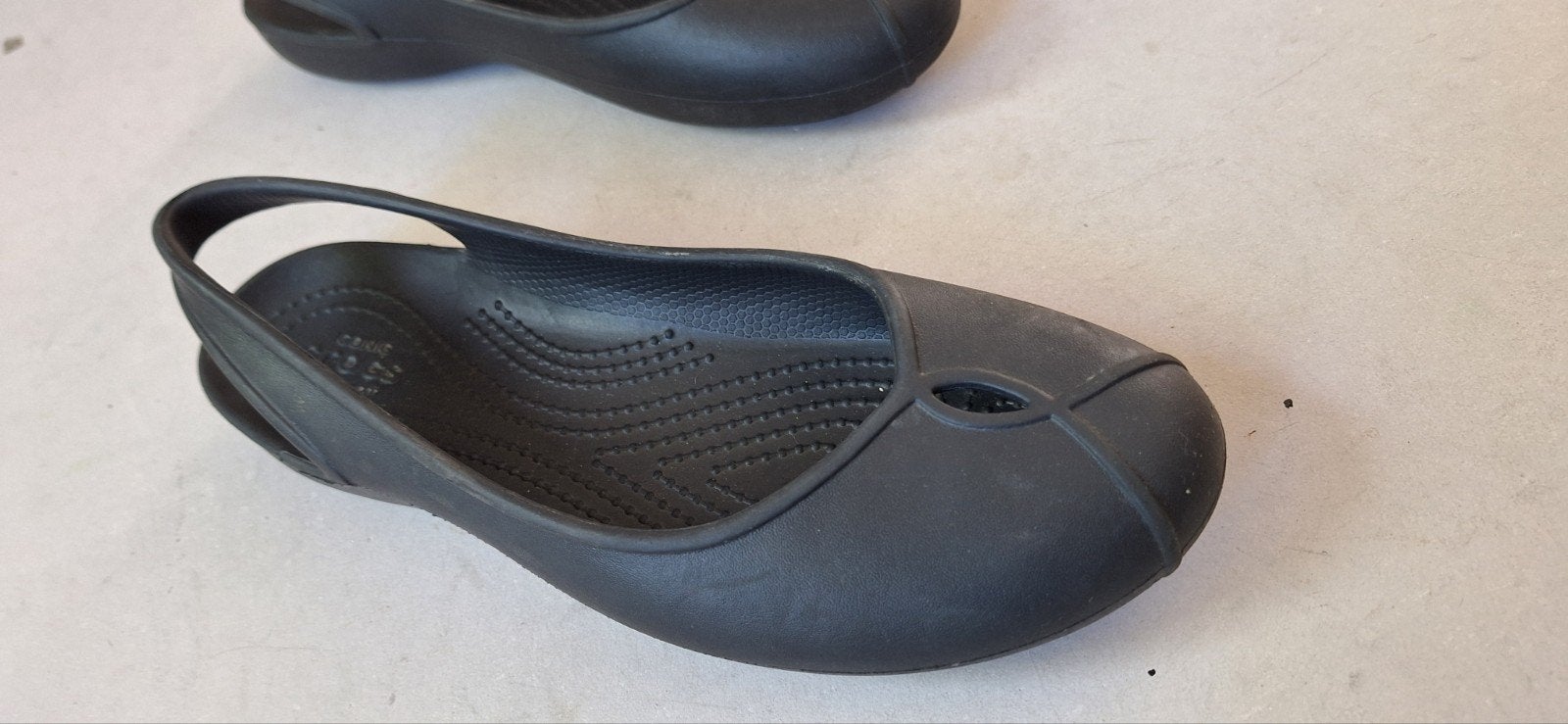 Als nieuwe Crocs sandalen maat 38-39.  W8, Zwart, Zo goed als nieuw, Crocs, Sandalen of Muiltjes