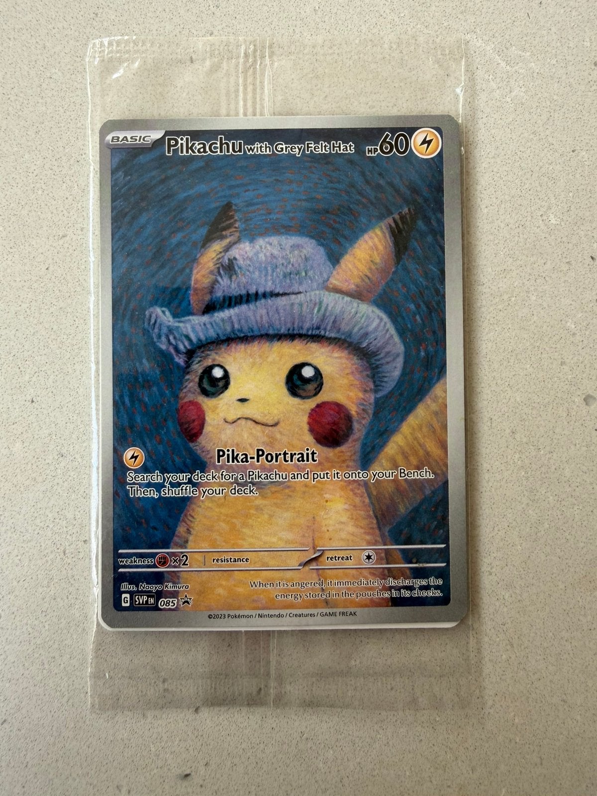 Pokémon Pikachu with Grey Felt Hat 085 – sealed, Ophalen, Nieuw