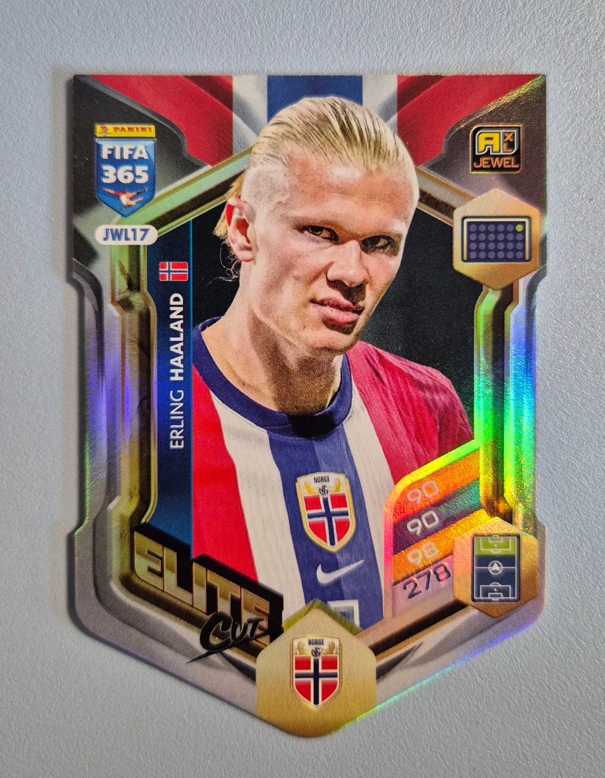 Erling Haaland - FIFA 365 2026 Adrenalyn XL Elite Cut Jewel, Ophalen of Verzenden, Nieuw, Plaatje