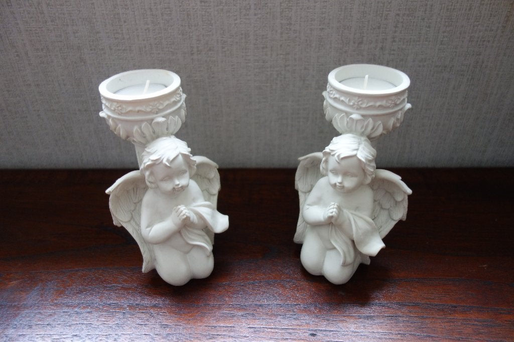 Engel met waxine licht., Ophalen of Verzenden, Nieuw, Beeld(je)