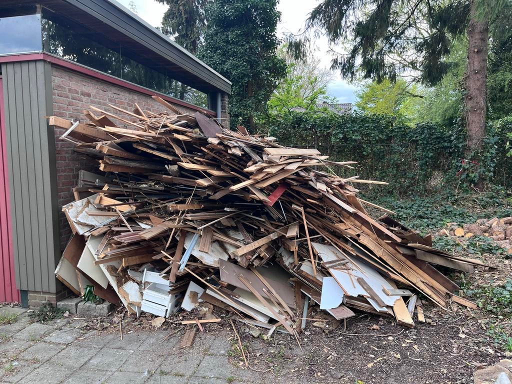 Gratis af te halen Sloop hout uit een oud woonhuis, Ophalen, Gebruikt, Minder dan 25 mm, Overige typen