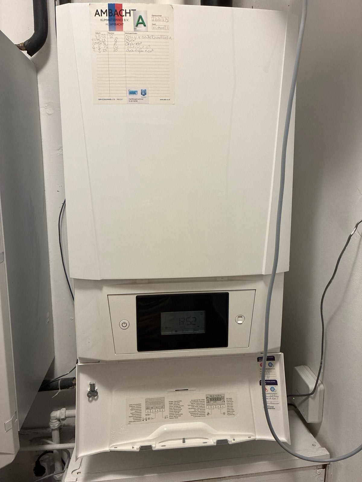 Remeha Calenta Ace 40C HR-combi ketel (2018) CW5, A-label, Ophalen, 30 tot 80 cm, Gebruikt, Hoog rendement (Hr)