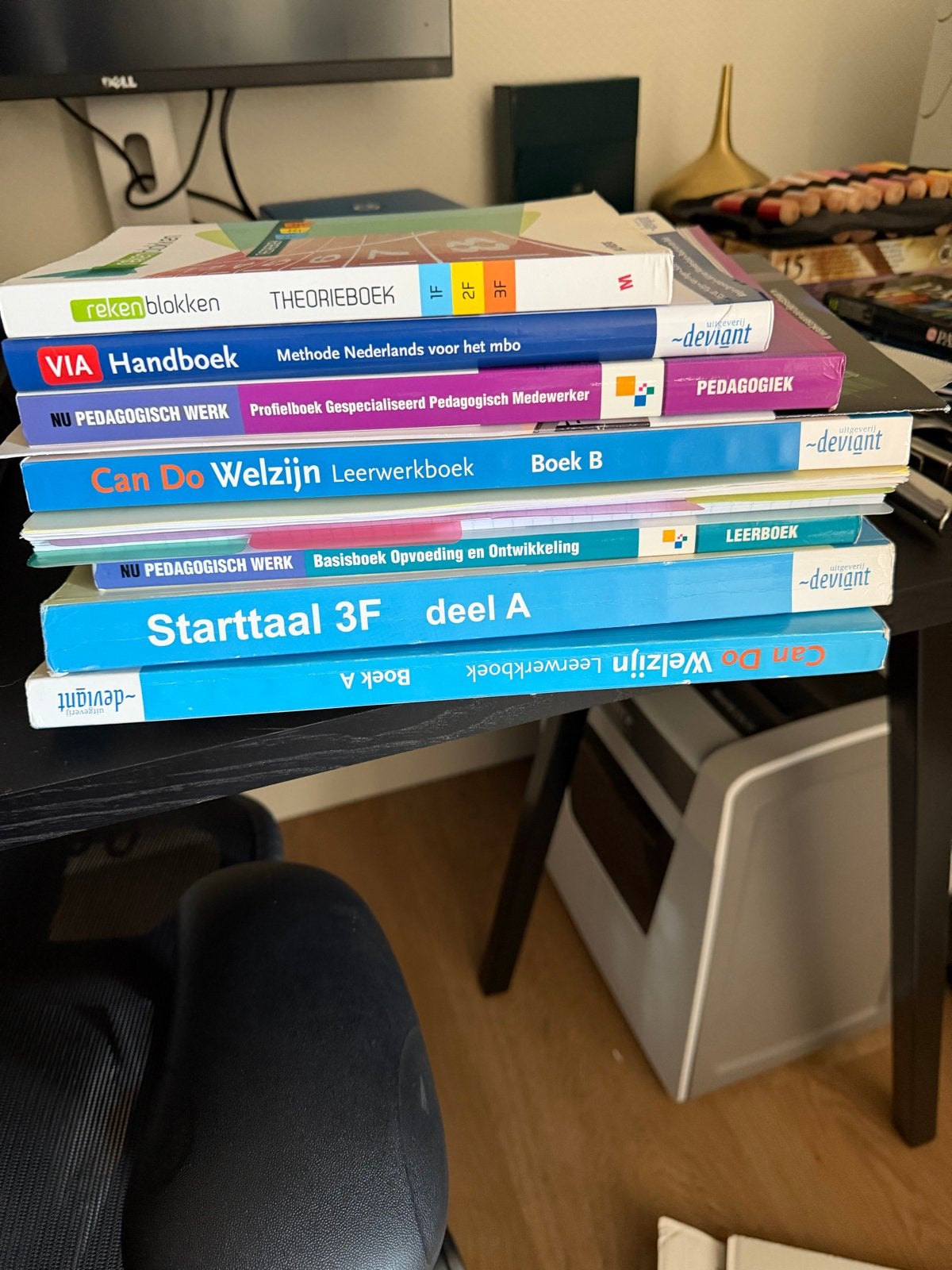 Diverse MBO schoolboeken: Pedagogiek, Nederlands, Rekenen, Ophalen of Verzenden, Gelezen, Overige niveaus, Nederlands