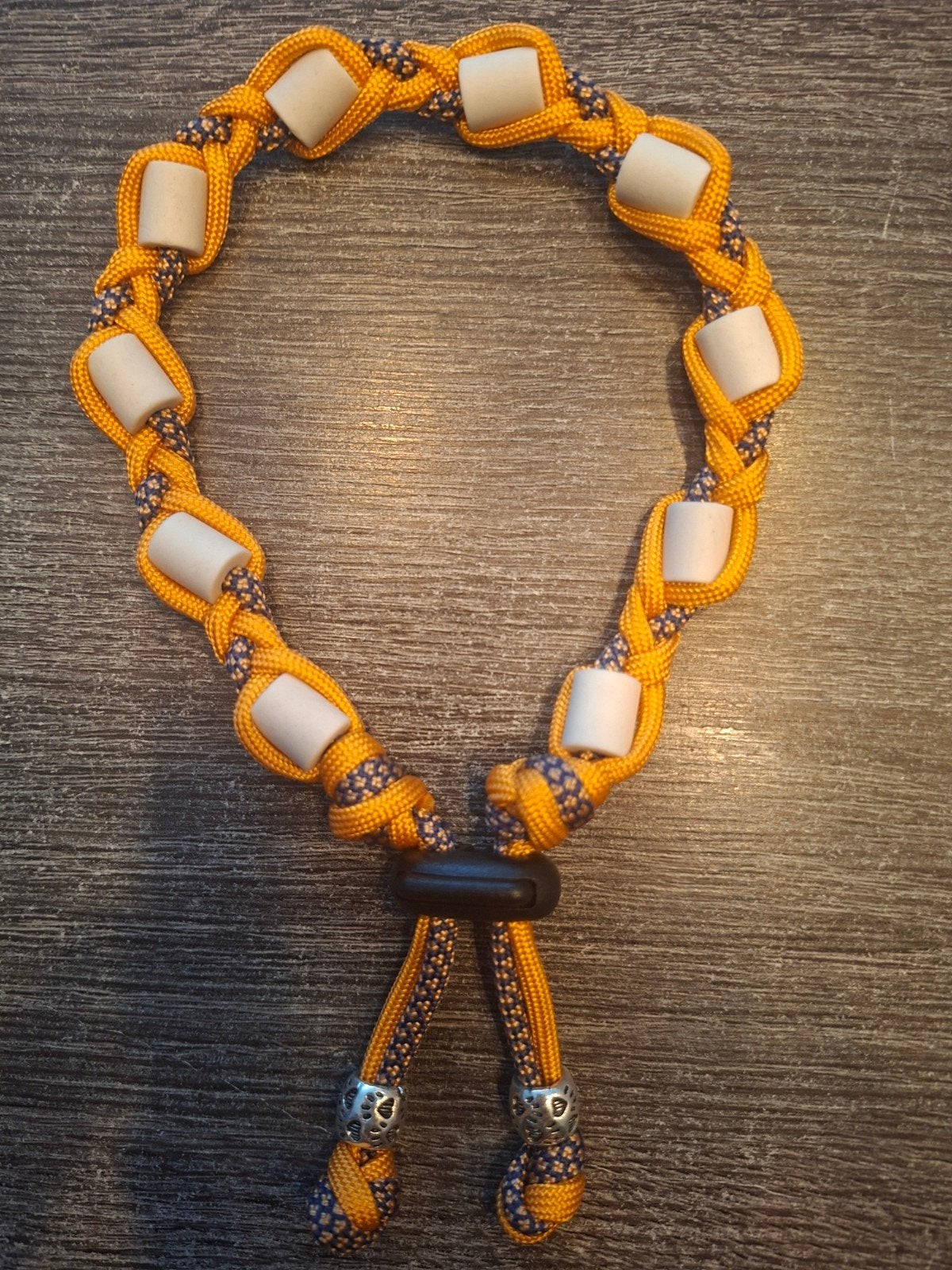 Anti-tekenband EM keramiek kralen Maat S 24-34cm, Ophalen of Verzenden, Handgemaakt, Nieuw