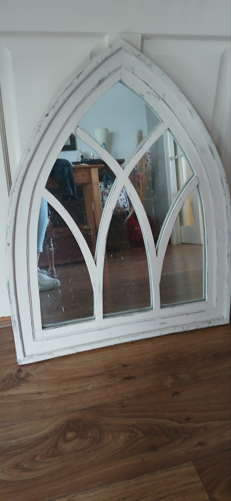 houten gotische  kerk spiegel, Ophalen