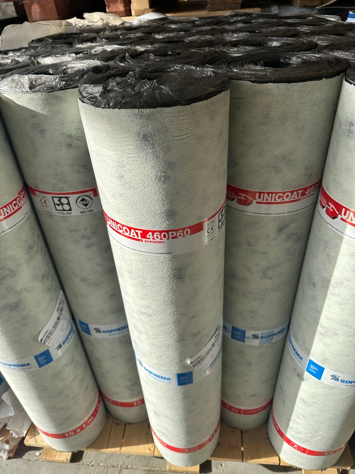 Soprema Unicoat 460P60 Dakleer Rollen - Nieuw Koopje €50 pst