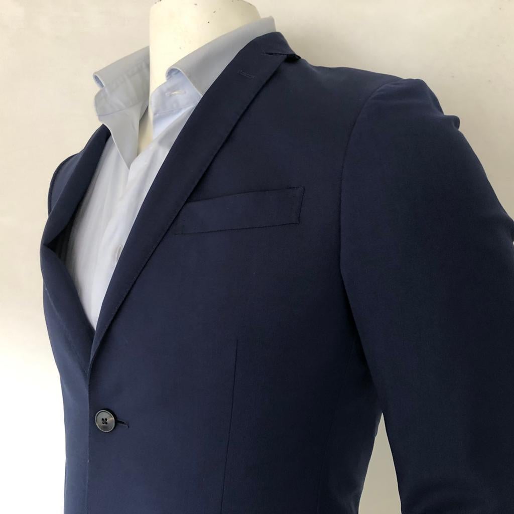 Pal Zileri colbert - 100% fine Italian wol - heren, Kleding | Heren, Verzenden, Zo goed als nieuw, Maat 48/50 (M), Blauw