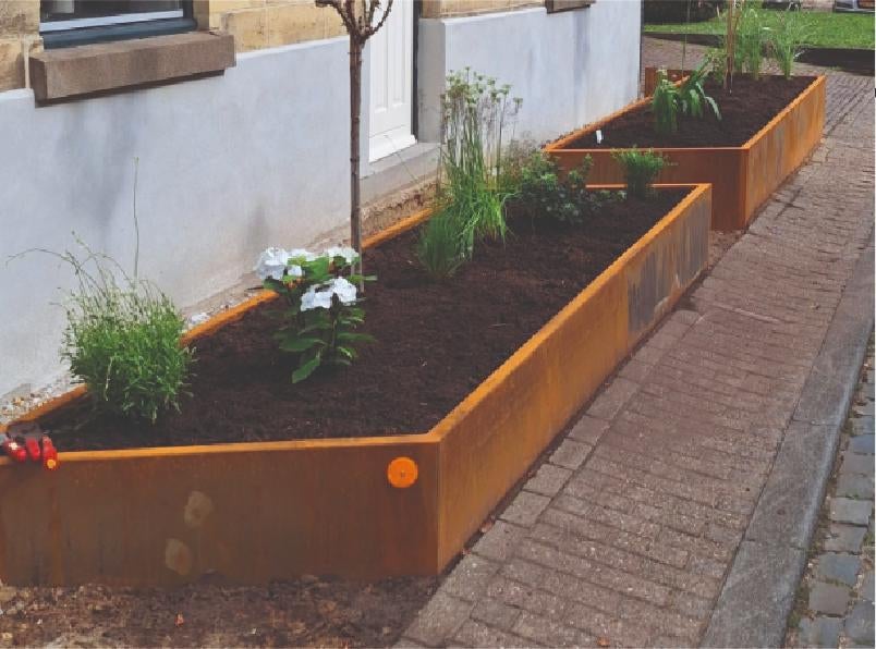 Cortenstalen plantenbakken, Tuin en Terras, Ophalen of Verzenden, Nieuw, Rond, Metaal