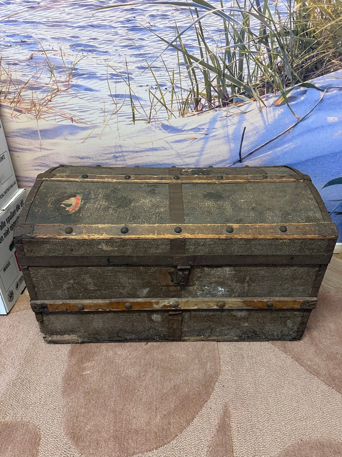 Antieke dekenkist - 80x46x47cm, Antiek en Kunst, Ophalen