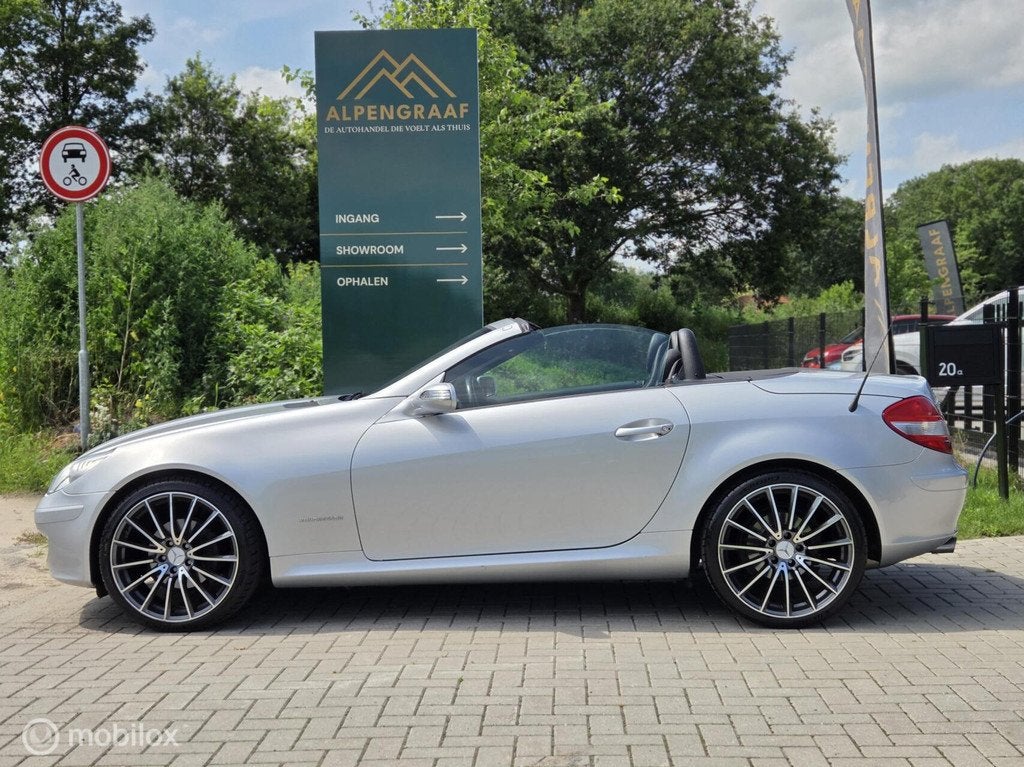 Mercedes SLK-klasse 200 K. Windscherm Airco Leder In nette s, Auto's, Automaat, Achterwielaandrijving, Gebruikt, 4 cilinders