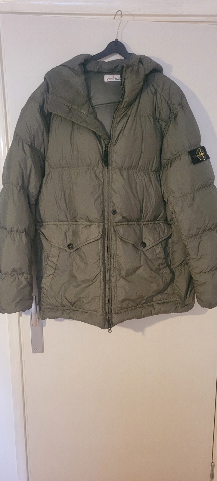 Stone Island Puffer Jas - Zo goed als nieuw, Ophalen, Overige maten, Groen, Stone Island