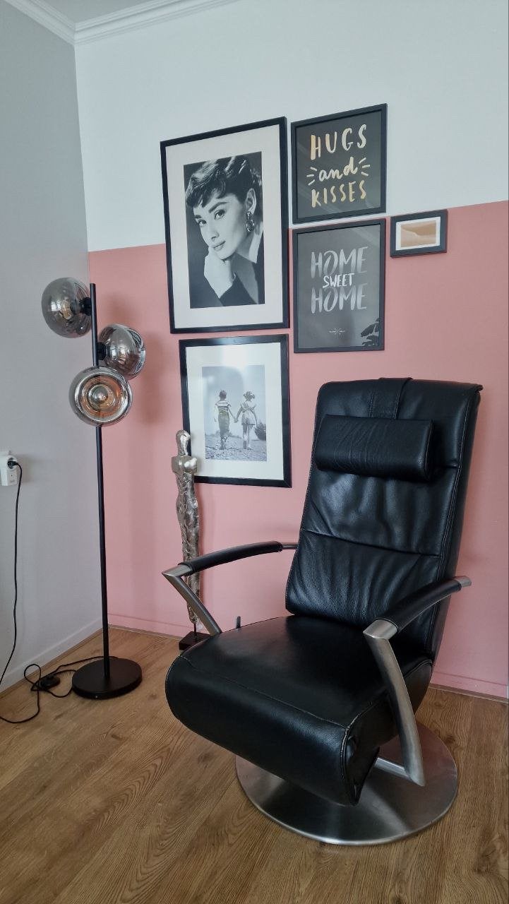 Stijlvolle zwarte leren fauteuil te koop, Ophalen