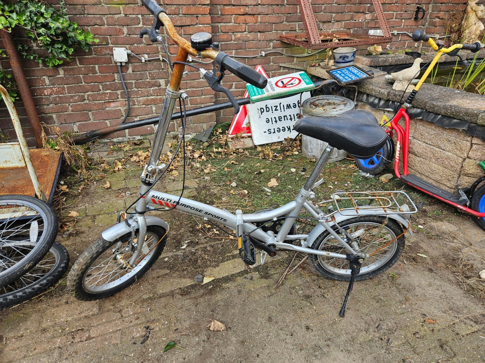 vouwfiets, Ophalen, Gebruikt