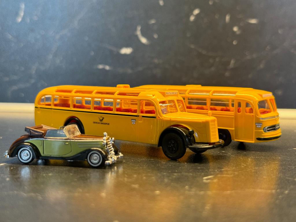 Bus-3512: Deutsche Post Serie 2 - Historische Mercedes, Hobby en Vrije tijd, Modelauto's | 1:87, Ophalen of Verzenden, Nieuw, Bus of Vrachtwagen