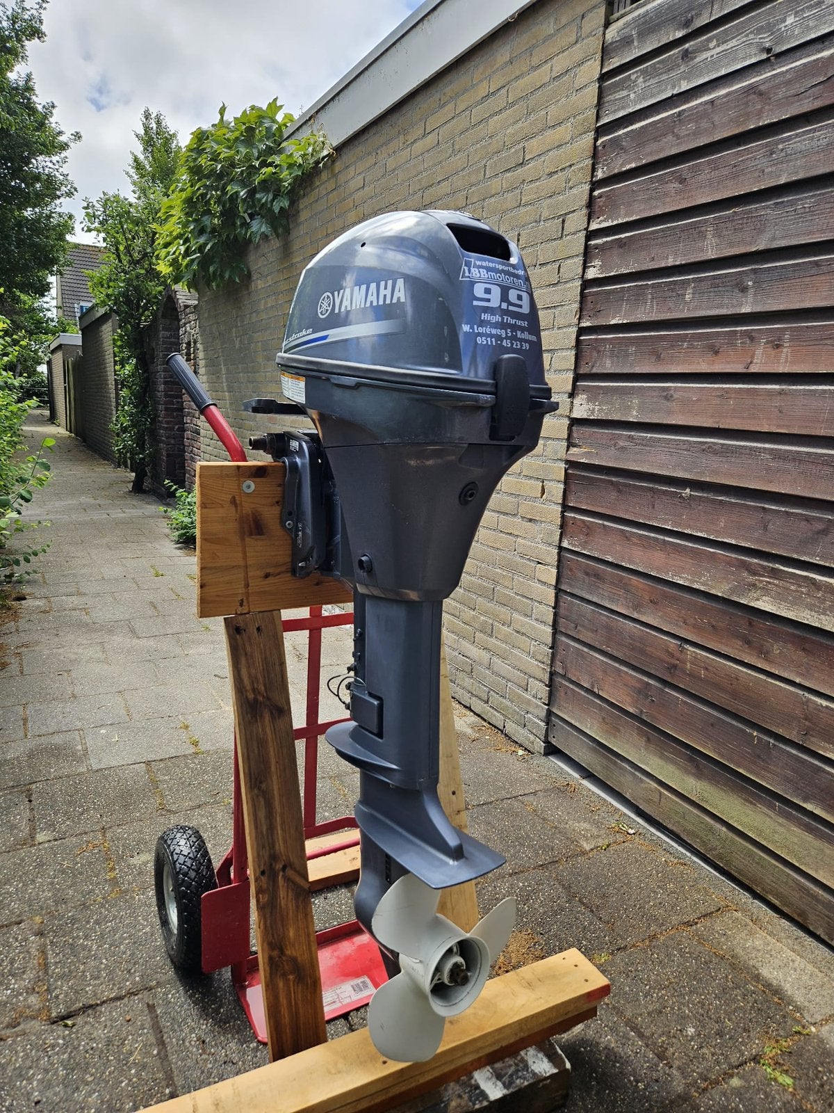 9.9 yamaha buitenboordmotor langstaart, Watersport en Boten, Ophalen, 5 tot 10 pk, Viertaktmotor, Zo goed als nieuw