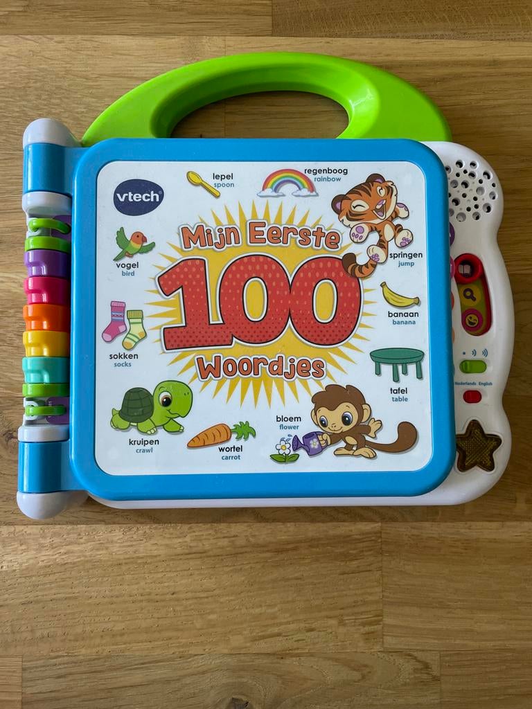 VTech Mijn Eerste 100 Woordjes Boek Nederlands en engels, Kinderen en Baby's, Speelgoed | Vtech, Ophalen of Verzenden, Zo goed als nieuw