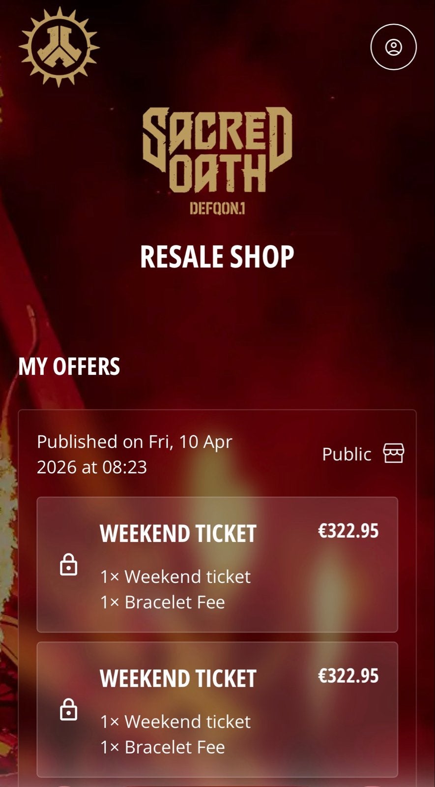 2x Defqon.1 Weekend Ticket + Camping | Niet gepersonaliseerd, Tickets en Kaartjes, Twee personen
