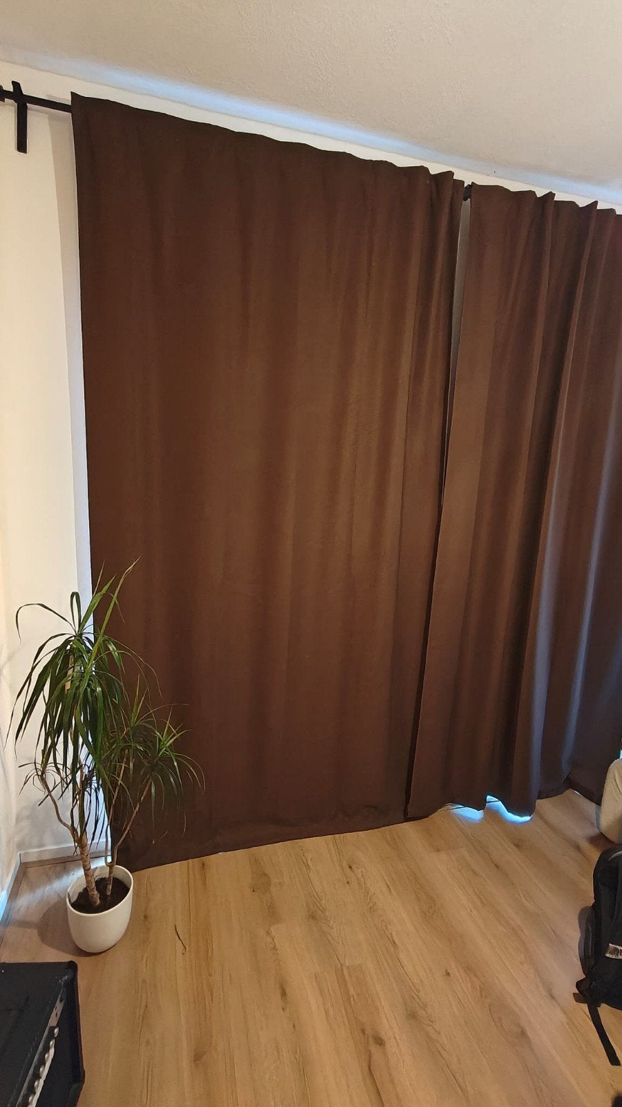 IKEA ANNAKAJSA verduisterende gordijnen incl gordijnroede, Ophalen, Gebruikt, Bruin, Verduisterend