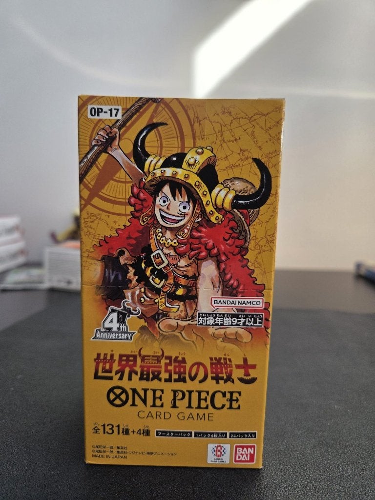OP17 Booster box – The World’s Strongest Warriors – jp, Ophalen of Verzenden, Zo goed als nieuw, Boosterbox