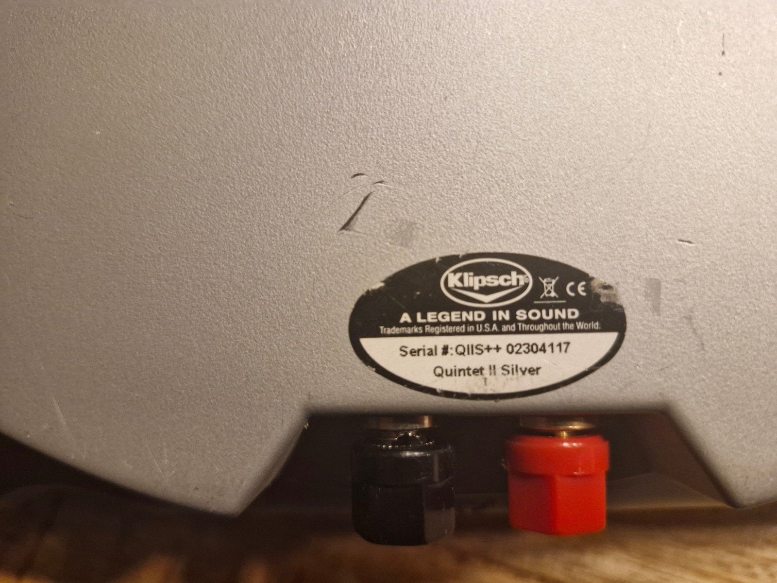 Klipsch Quintet II Center Speaker - Zilver, Overige merken, Gebruikt, Ophalen of Verzenden, Center speaker