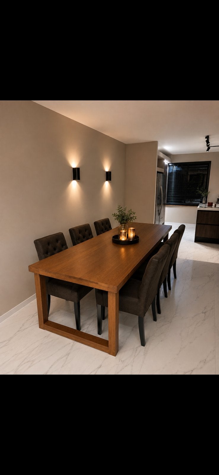 Rofra Eetkamerset: Tafel (245x110) met 6 Fauteuils, Ophalen, Gebruikt, 100 tot 150 cm, 200 cm of meer