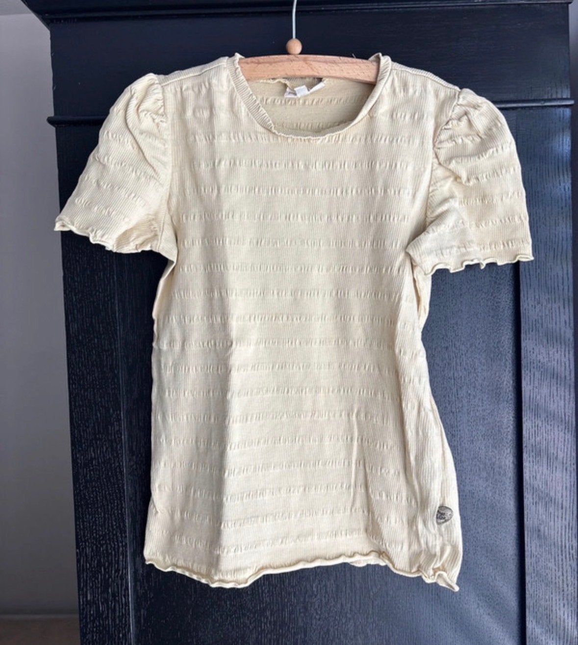Pompdelux butter yellow shirtje maat 134/140, Ophalen of Verzenden, Zo goed als nieuw, Meisje, Shirt of Longsleeve