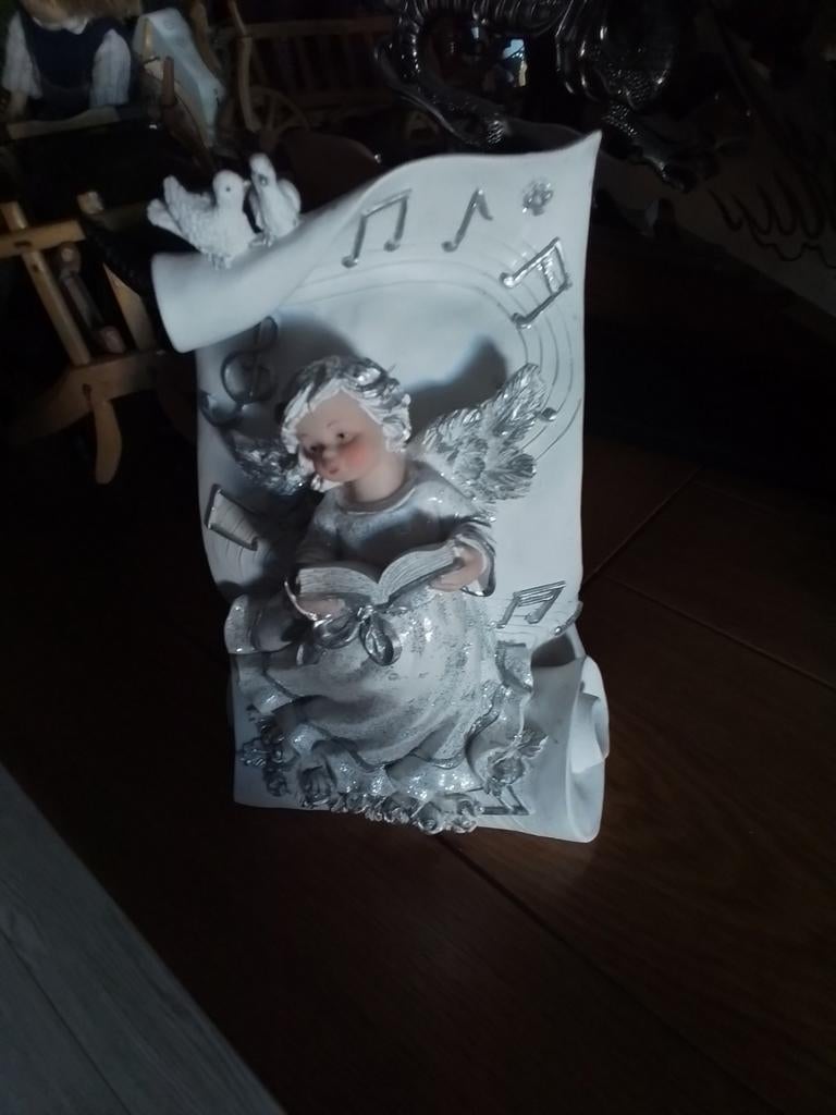 Leuke engel speeldoos - Zo goed als nieuw, Ophalen of Verzenden, Zo goed als nieuw, Wit, Overige materialen